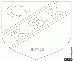 Badge of Karşıyaka S.K. coloring page