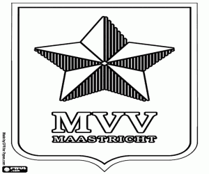 Badge of MVV Maastricht coloring page