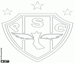 Badge of Paysandu SC coloring page