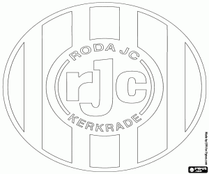 Badge of Roda Kerkrade coloring page