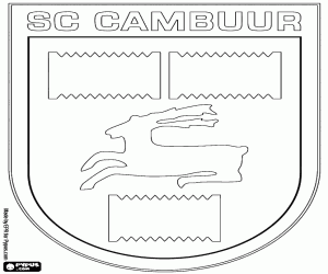 Badge of SC Cambuur coloring page