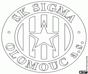 Badge of SK Sigma Olomouc coloring page