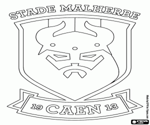 Badge of SM Caen coloring page