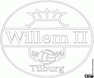Badge of Willem II coloring page