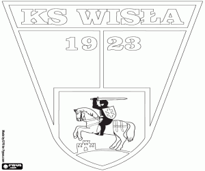 Badge of Wisła Puławy coloring page