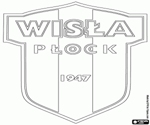 Badge of Wisła Płock coloring page