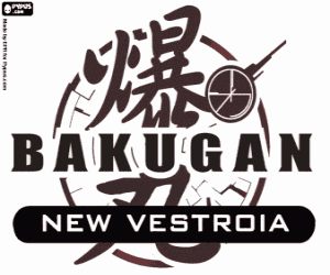 Bakugan New Vestroia logo coloring page