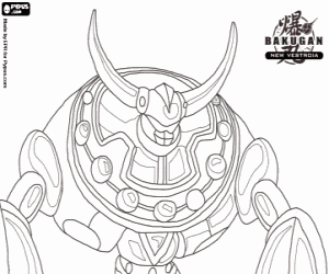 The Bakugan Premo Vulcan coloring page