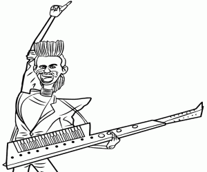 Balthasar Bratt, the supervillain coloring page