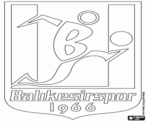 Balıkesirspor badge coloring page