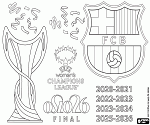 Barcelona,Champions League 2025-2026 coloring page