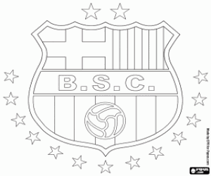 Barcelona Sporting Club badge coloring page
