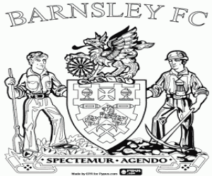 Barnsley FC badge coloring page