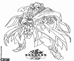 Barodius, Bakugan character coloring page