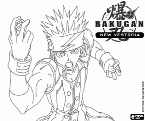 Baron Leltoy, a Bakugan character coloring page