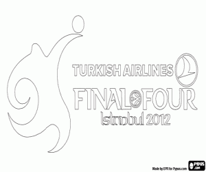 Basketball Euroleague Istanbul 2012 coloring page