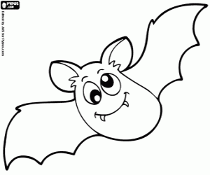 Bat coloring page