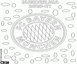 Bayern, champion 2020-2021 coloring page