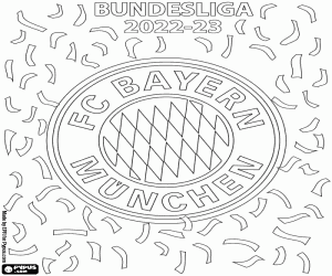 Bayern Munich, champion 2022-2023 coloring page