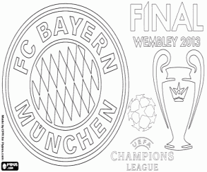 Bayern Munich, Champions 2012-2013 coloring page