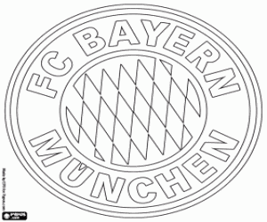 Bayern Munich emblem coloring page