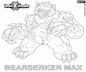 Bearserker Max, Invizimals coloring page