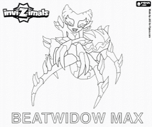 Beatwidow Max, Invizimals coloring page