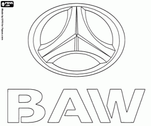 Beijing Automobile Works logo coloring page