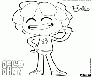 Bello, the child with more curiosity coloring page