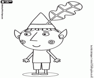 Ben Elf, the protagonist coloring page