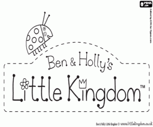 Ben and Holly’s Little Kingdom logo coloring page