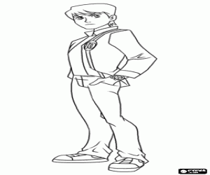Ben Tennyson in Ben 10 Alien Force coloring page