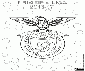 Benfica Lisbon, 2016-2017 champion coloring page