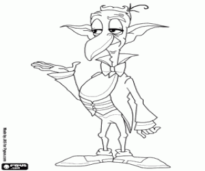 Benson, a character of Muddle Earth coloring page
