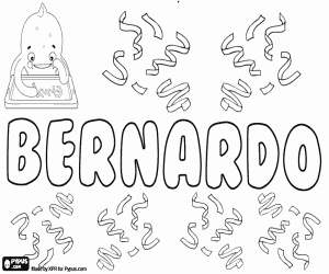 Bernardo, Latin name coloring page