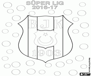 Besiktas JK, 2016-2017 champion coloring page