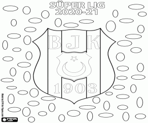 Besiktas JK, 2020-2021 champion coloring page
