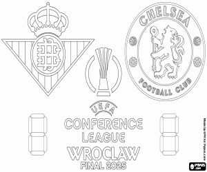 Betis vs Chelsea, final 2024-2025 coloring page
