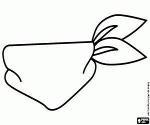 The big bad wolf neck scarf coloring page