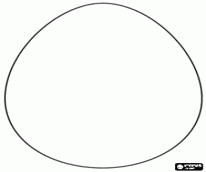 Big Easter egg to decorate coloring page