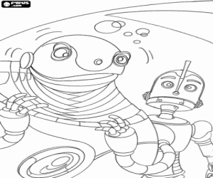Bigweld and Rodney, Robots coloring page