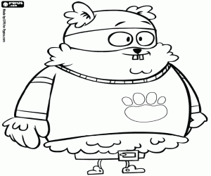 Bingo, a character from Pet Squad coloring page