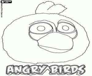 Bird blue, Angr yBirds coloring page