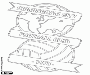 Birmingham City emblem coloring page