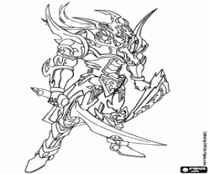 Black Luster Soldier, Yu-Gi-Oh coloring page