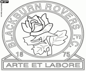 Blackburn Rovers badge coloring page