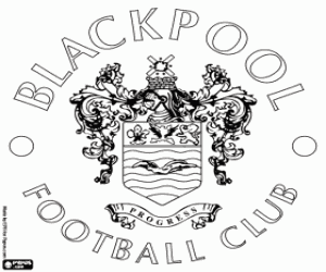 Blackpool FC badge coloring page