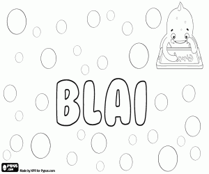 Blai, catalan male name coloring page