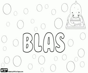 Blas, Spanish name coloring page