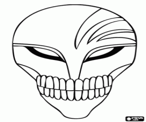 Bleach Hollow mask  coloring page